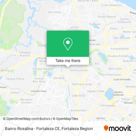Bairro Rosalina - Fortaleza CE map