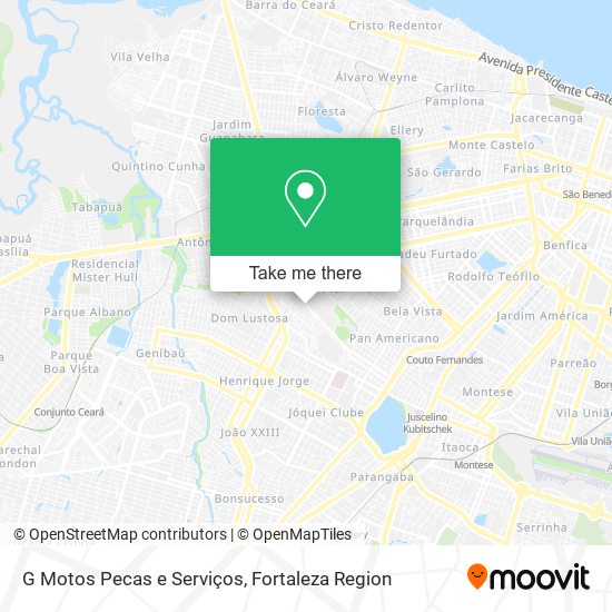 G Motos Pecas e Serviços map