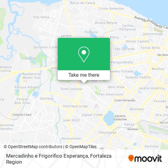 Mercadinho e Frigorifico Esperança map