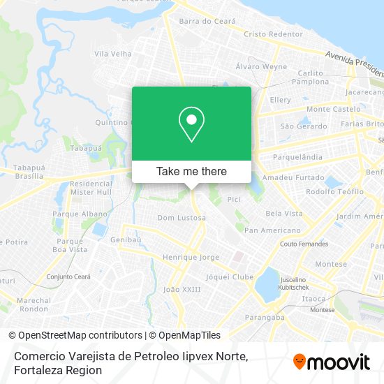 Comercio Varejista de Petroleo Iipvex Norte map