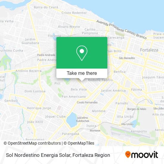 Sol Nordestino Energia Solar map