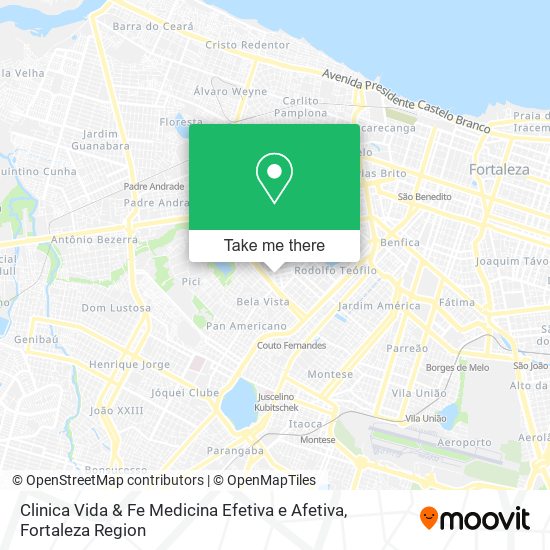 Mapa Clinica Vida & Fe Medicina Efetiva e Afetiva