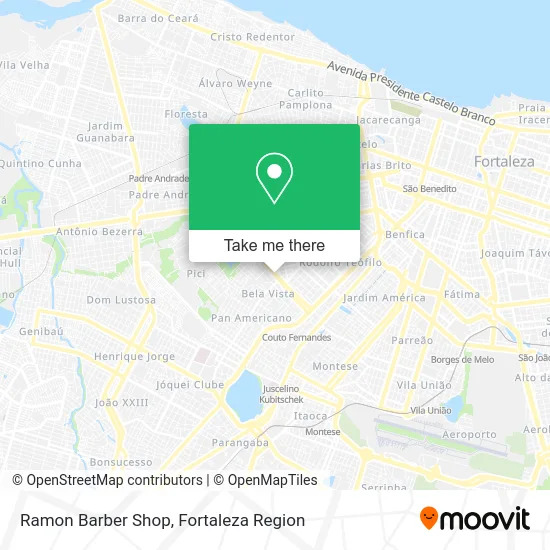 Ramon Barber Shop map