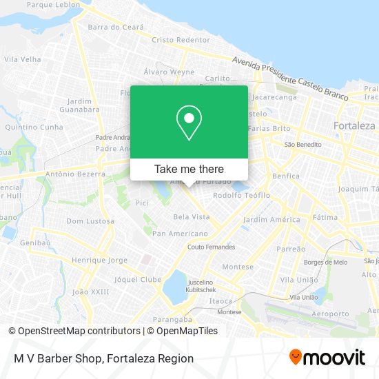M V Barber Shop map