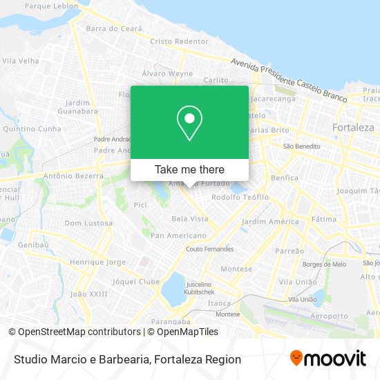 Mapa Studio Marcio e Barbearia