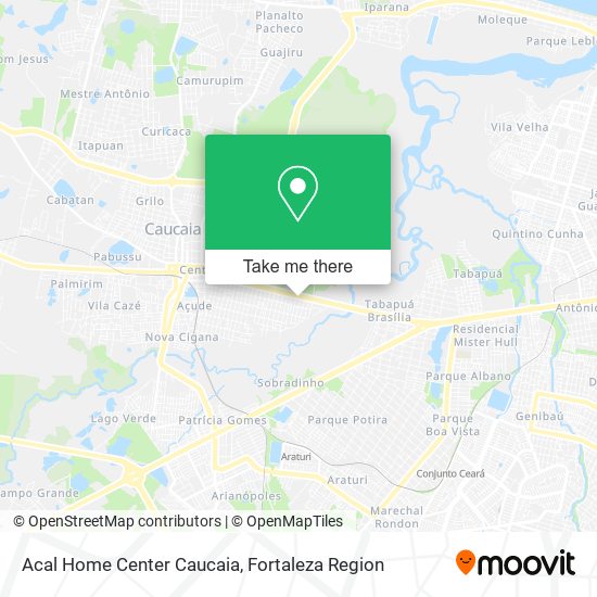 Acal Home Center Caucaia map