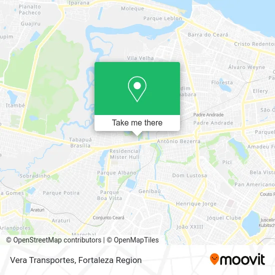 Vera Transportes map