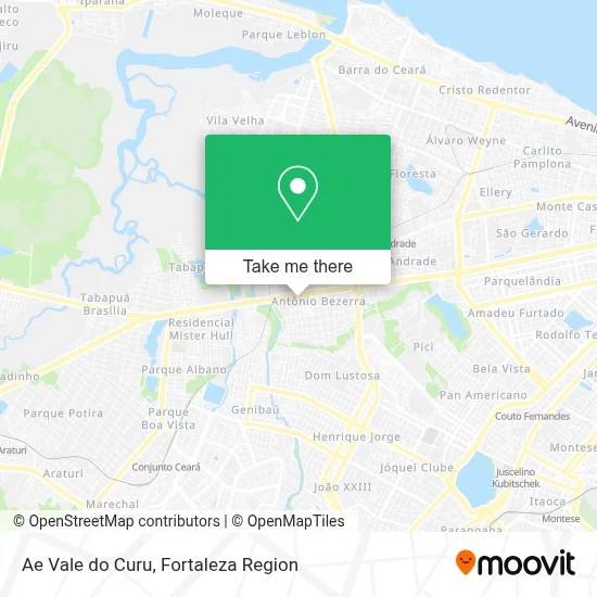 Ae Vale do Curu map