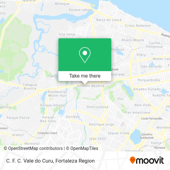 C. F. C. Vale do Curu map