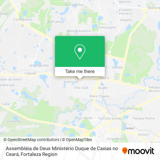 Assembléia de Deus Ministério Duque de Caxias no Ceará map