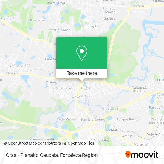 Cras - Planalto Caucaia map