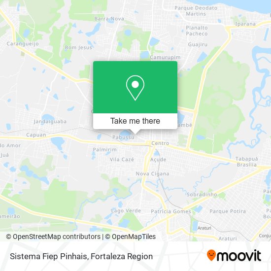 Sistema Fiep Pinhais map