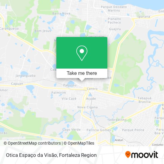 Otica Espaço da Visão map