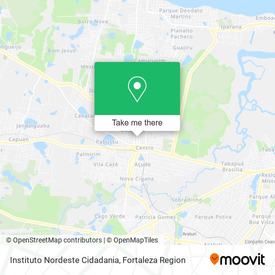 Instituto Nordeste Cidadania map