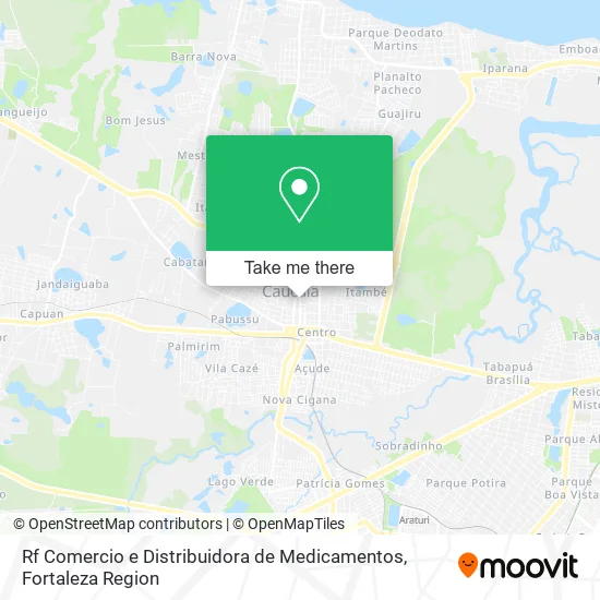 Rf Comercio e Distribuidora de Medicamentos map