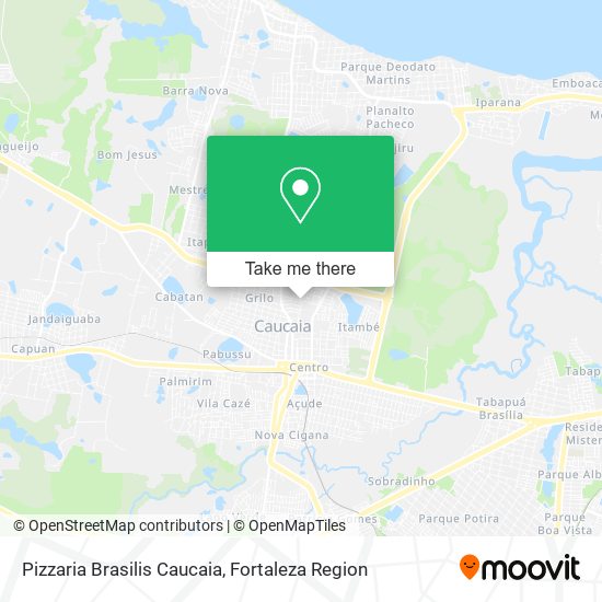 Pizzaria Brasilis Caucaia map