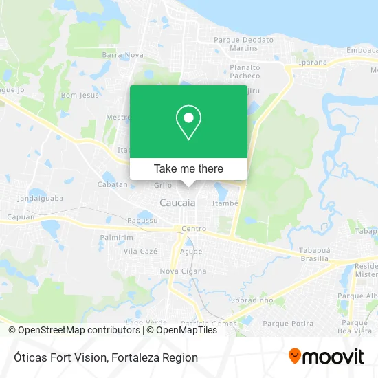 Óticas Fort Vision map