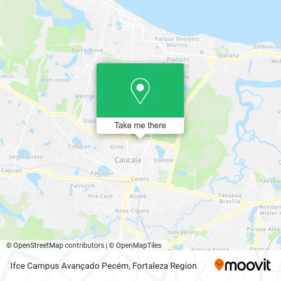 Ifce Campus Avançado Pecém map