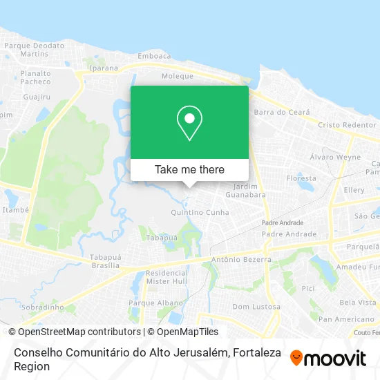 Conselho Comunitário do Alto Jerusalém map