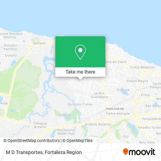 M D Transportes map