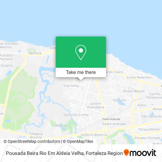 Pousada Beira Rio Em Aldeia Velha map
