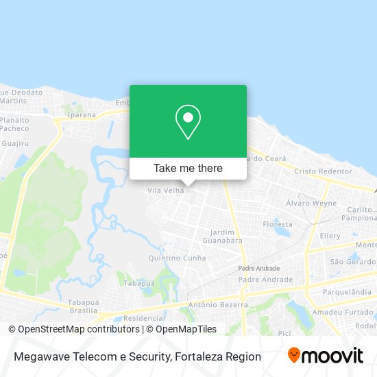 Mapa Megawave Telecom e Security