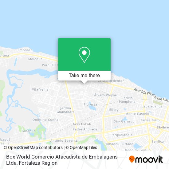 Box World Comercio Atacadista de Embalagens Ltda map