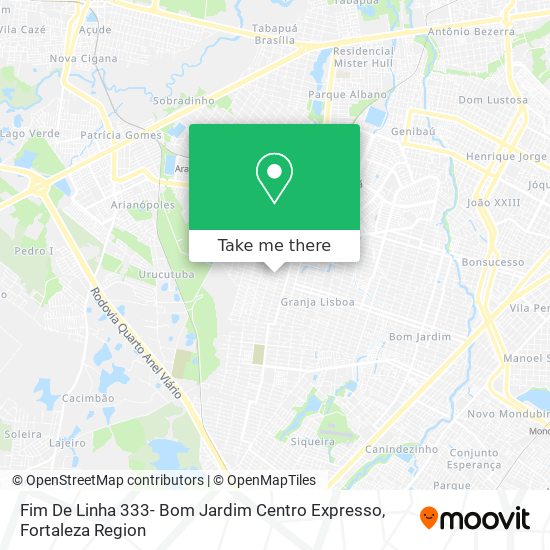 Fim De Linha 333- Bom Jardim Centro Expresso map