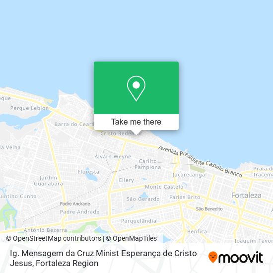 Ig. Mensagem da Cruz Minist Esperança de Cristo Jesus map