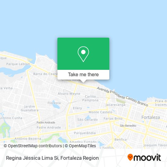 Regina Jéssica Lima Si map