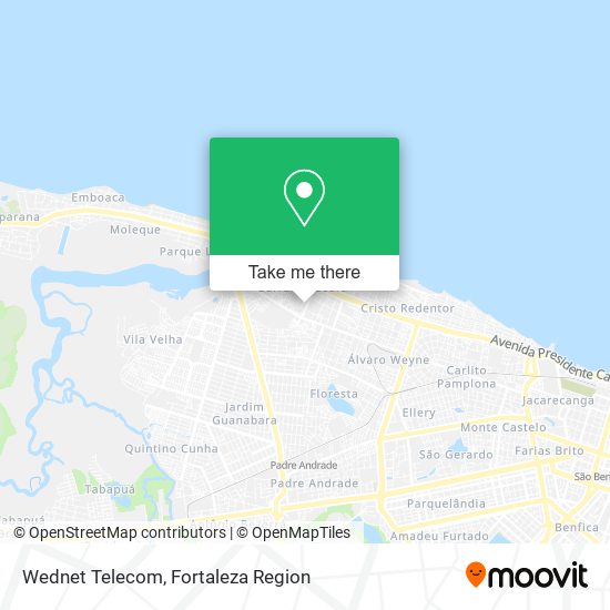 Mapa Wednet Telecom
