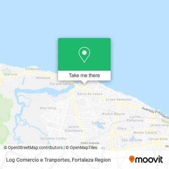 Log Comercio e Tranportes map