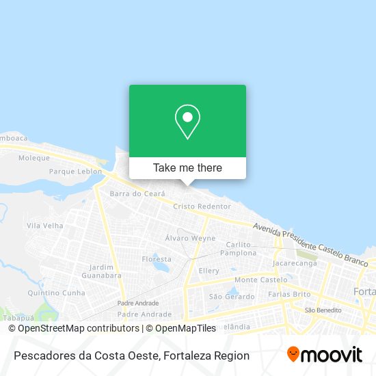 Pescadores da Costa Oeste map