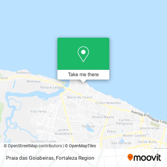 Praia das Goiabeiras map