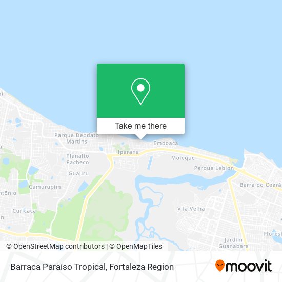 Barraca Paraíso Tropical map