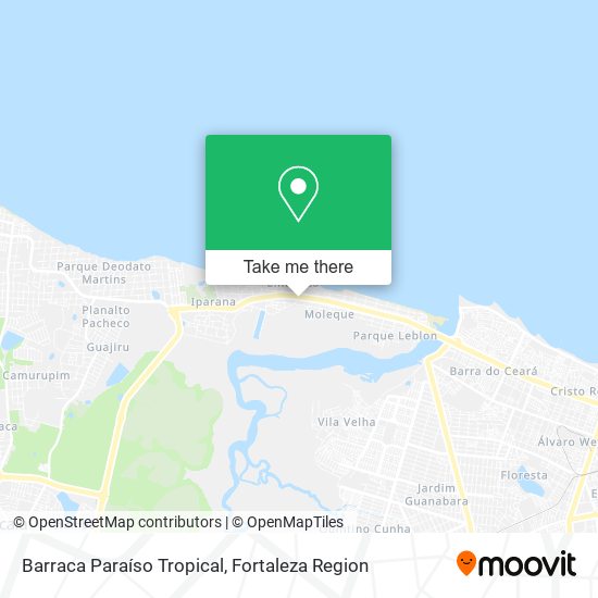 Barraca Paraíso Tropical map