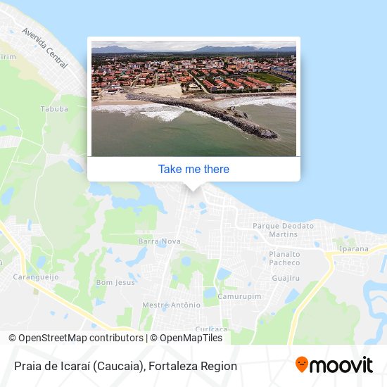 Praia de Icaraí (Caucaia) map