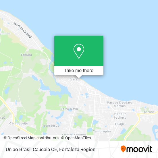 Uniao Brasil Caucaia CE map