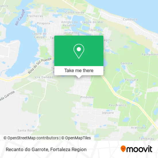 Recanto do Garrote map