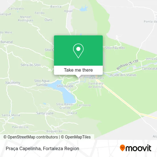 Praça Capelinha map