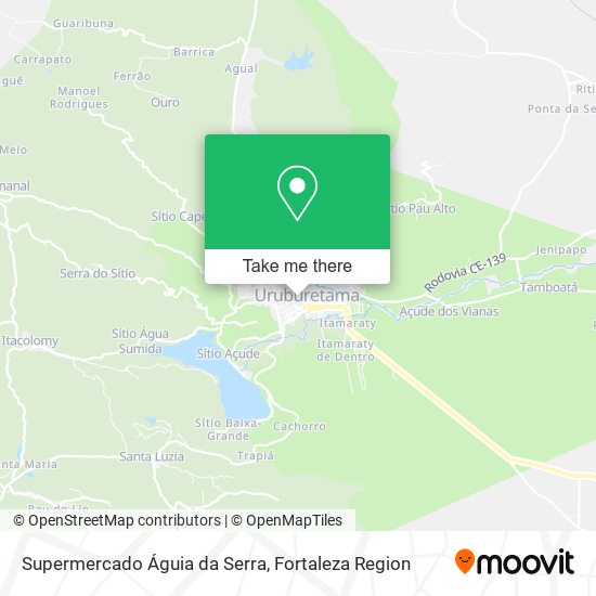 Supermercado Águia da Serra map