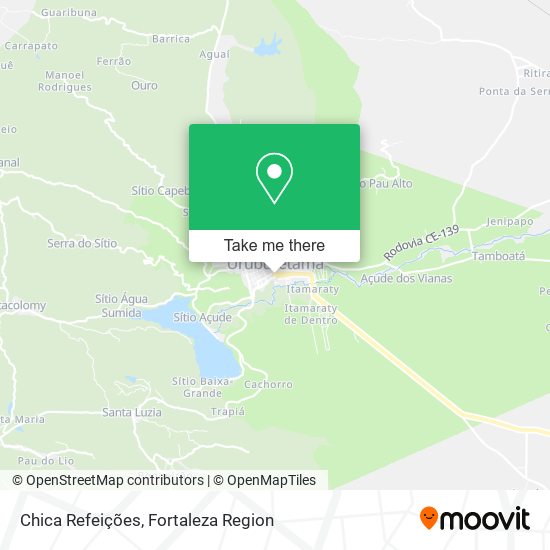 Chica Refeições map