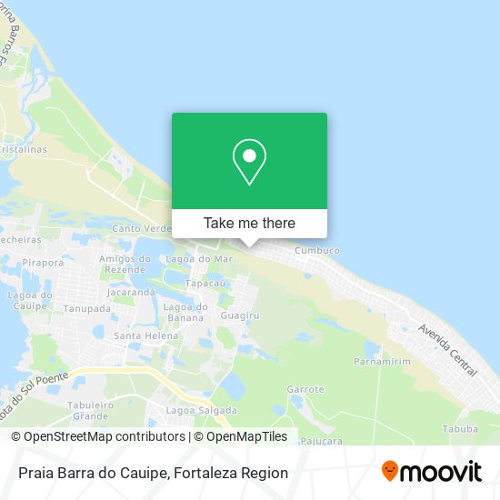 Praia Barra do Cauipe map