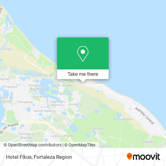 Hotel Fikus map