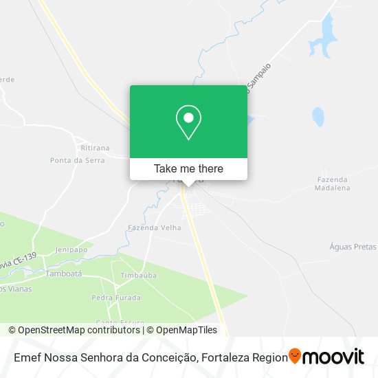 Mapa Emef Nossa Senhora da Conceição