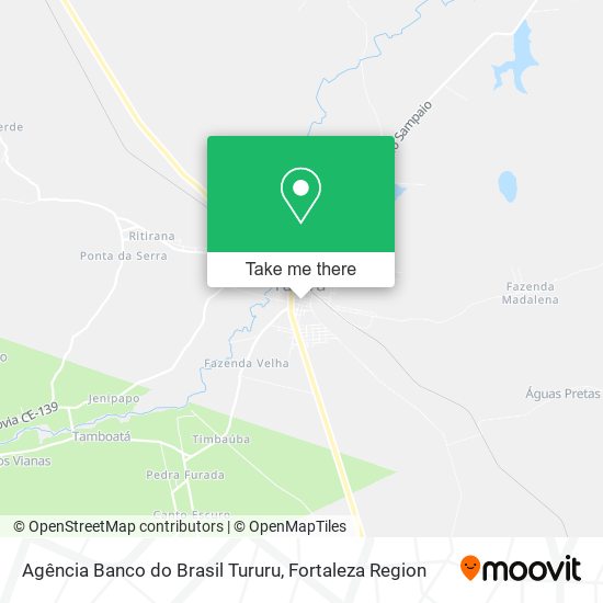 Agência Banco do Brasil Tururu map
