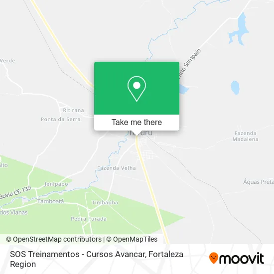 SOS Treinamentos - Cursos Avancar map