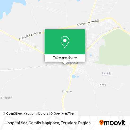 Hospital São Camilo Itapipoca map