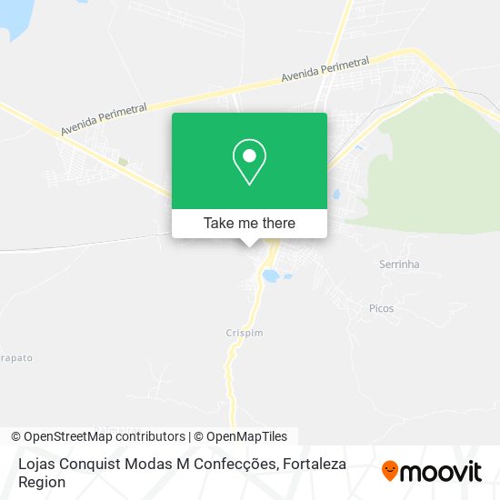 Lojas Conquist Modas M Confecções map