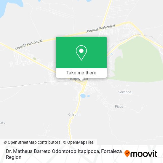 Dr. Matheus Barreto Odontotop Itapipoca map